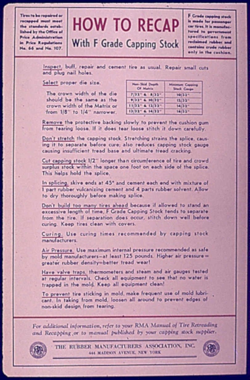 Tire Capping Stock Vintage Retro Advert Poster A4 Photo Print