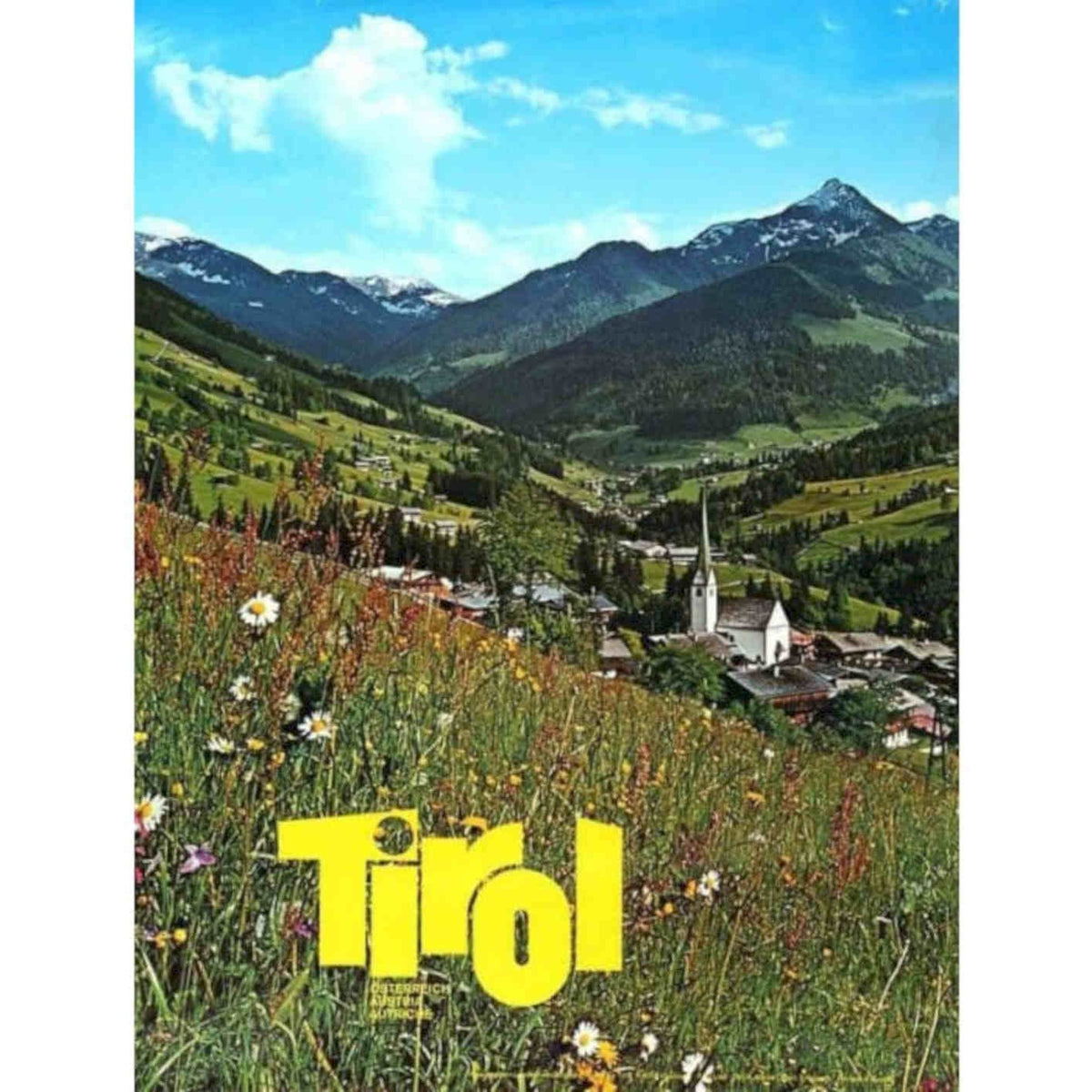 Tirol Austria Tourism Rk Vintage Retro Advert Poster A4 Photo Print