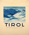 Tirol Mountains Winter Vintage Retro Advert Poster A4 Photo Print