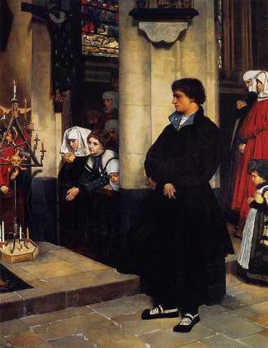 Tissot During The Service Martin Luther S Doubts A4 Photo Print