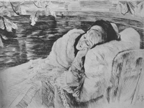 Tissot Une Convalescente A4 Photo Print