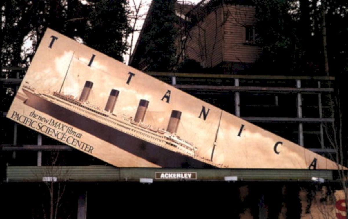 Titanic Imax Billboard 1990s Vintage Retro Advert