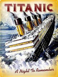 Titanic Night Remember Vintage Retro Advert Ads A4 Photo Print