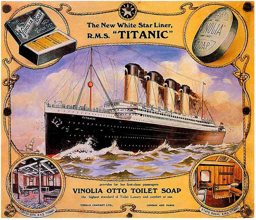  Titanic Vintage A4 Photo Print