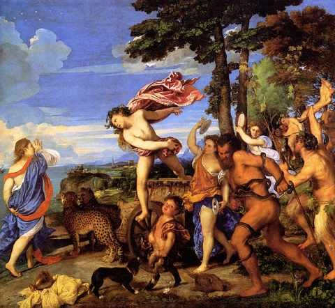 Titian Bacchus And Ariadne 1522 1523 A4 Photo Print