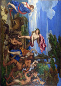 Titian Bacchus and Ariadne stretched A4 Photo Print
