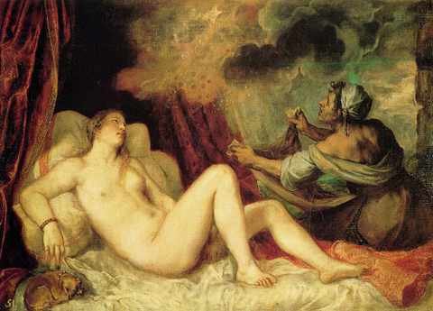 Titian Danae 1553 54 A4 Photo Print