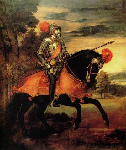 Titian Emperor Charles 1548 A4 Photo Print