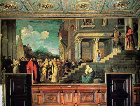 Titian Entry Of Mary Into The Temple 1534 38 A4 Photo Print