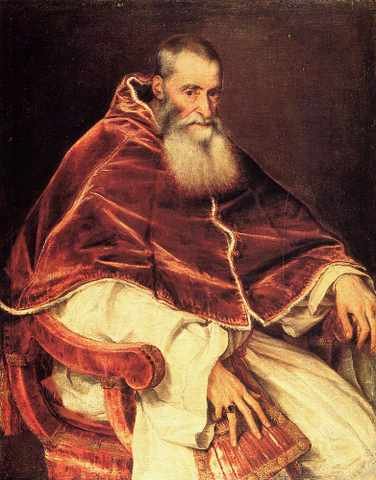 Titian Pope Paul 1543 A4 Photo Print