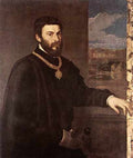 Titian Portrait Of Count Antonio Porci A4 Photo Print