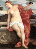 Titian Sacred And Profane Love Detail1 A4 Photo Print