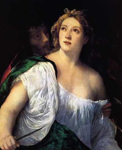 Titian Suicide Of Lucreti1515 A4 Photo Print