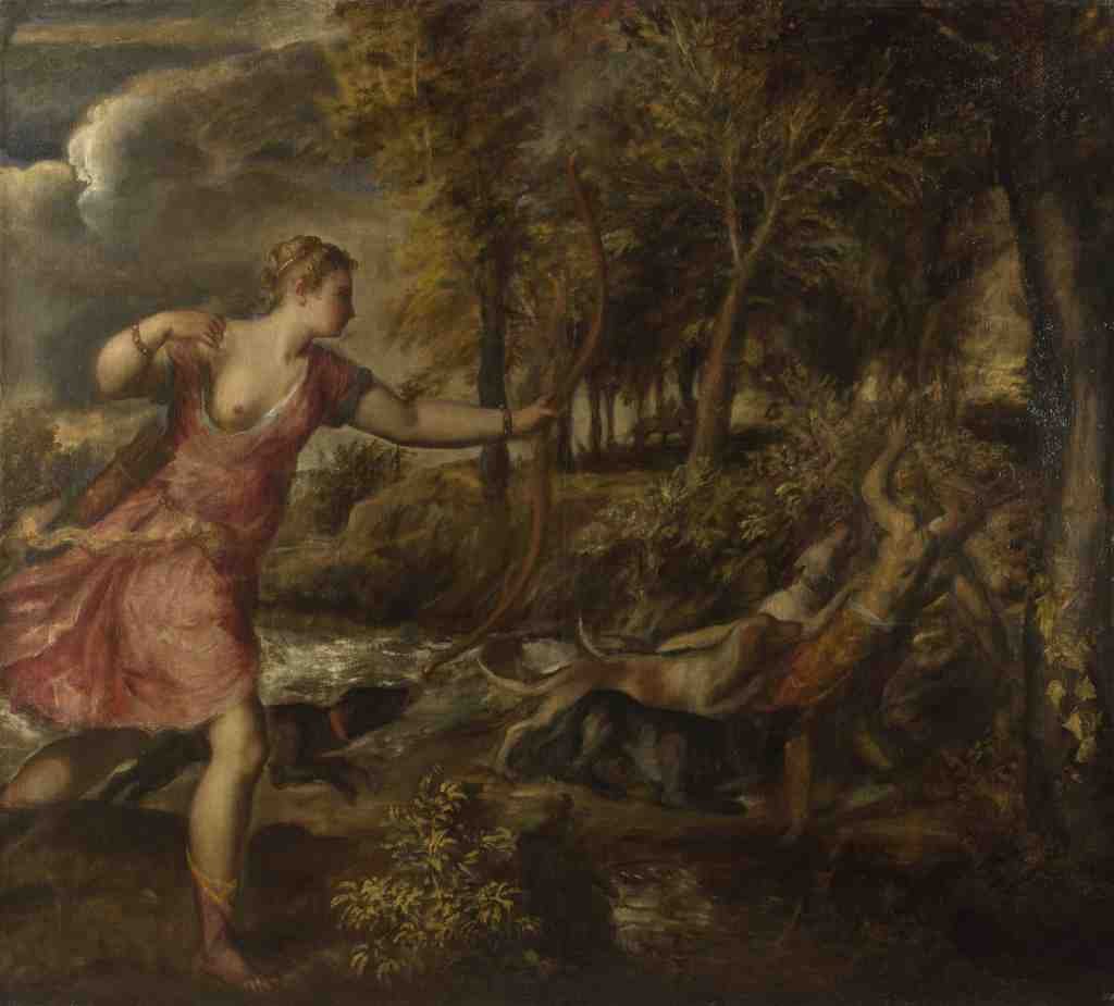 Titian The Death of Actaeon A4 Photo Print