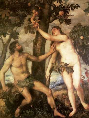 Titian The Fall Of Man 1565 70 A4 Photo Print