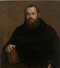 Titian a monk with a book Art A4 Photo Print
