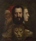 Titian and workshop An Allegory of Prudence A4 Photo Print