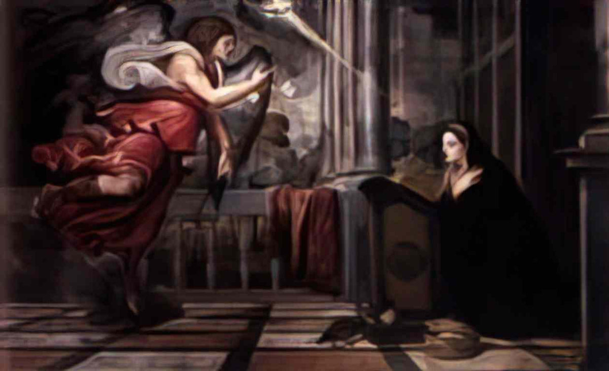 Titian annunciation Art A4 Photo Print