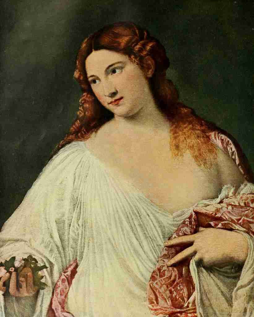 Titian c1488 1576 Flora 29 1911 A4 Photo Print