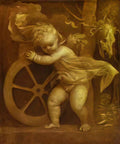 Titian cupid with the wheel of fortune Art A4 Photo Print