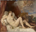 Titian danae 1554 Art A4 Photo Print