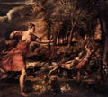 Titian death of actaeon 1562 Art A4 Photo Print