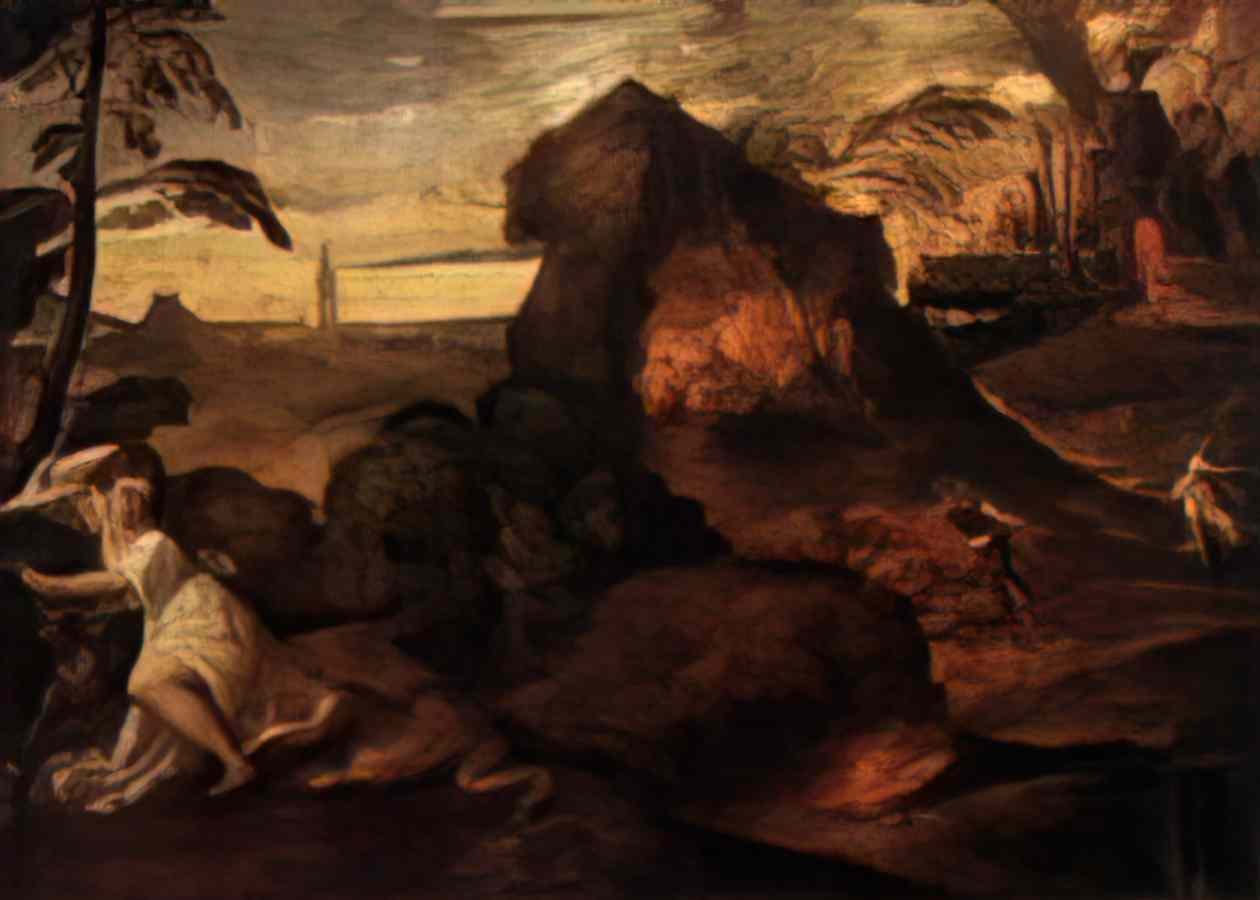 Titian orpheus and eurydice Art A4 Photo Print