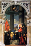 Titian pesaros madonna 1526 Art A4 Photo Print