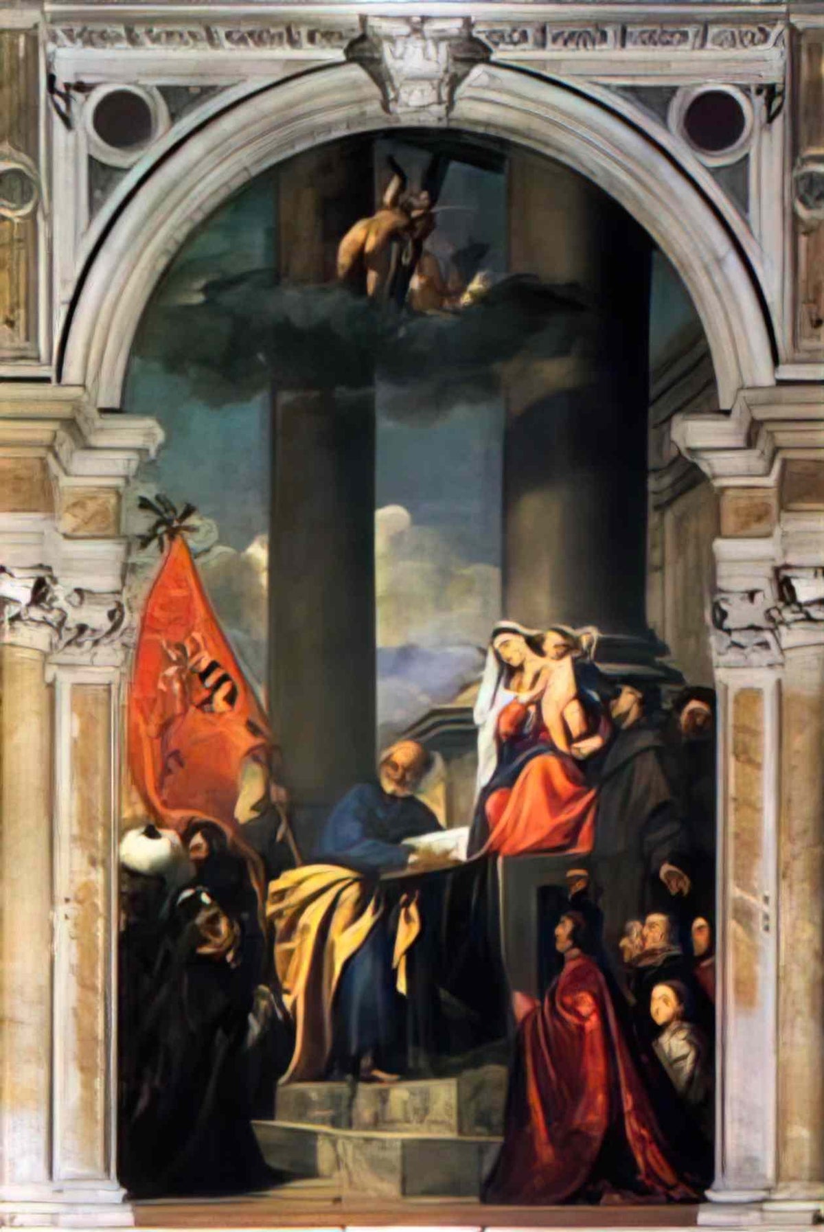 Titian pesaros madonna 1526 Art A4 Photo Print