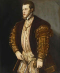 Titian philip ii of spain Art A4 Photo Print