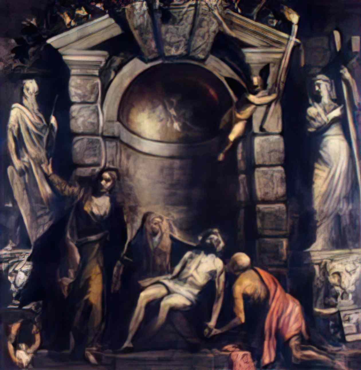 Titian pieta 1576 Art A4 Photo Print