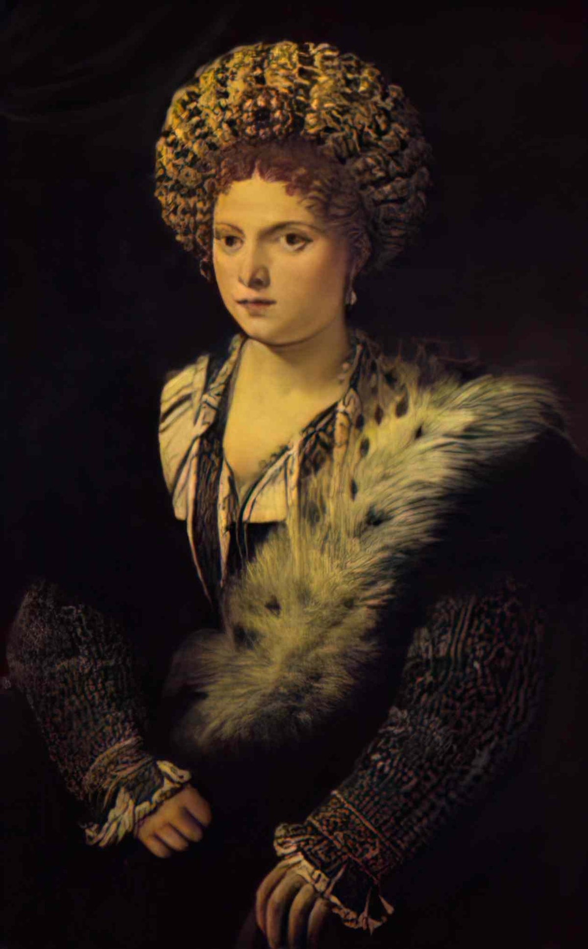 Titian portrait d isabella d este 1536 Art A4 Photo Print