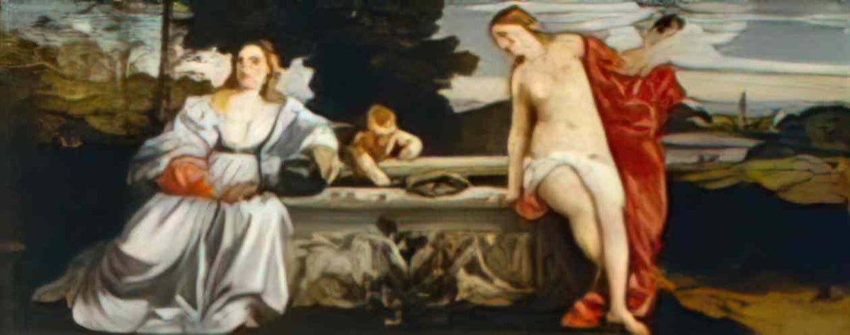 Titian sacred and profane love Art A4 Photo Print