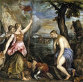 Titian spain succouring religion Art A4 Photo Print