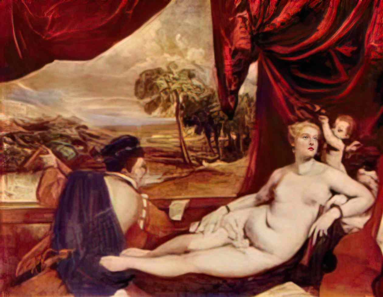 Titian venus and the lute player Art A4 Photo Print