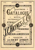 Title Page JC Haynes Illustrated Catalogue of Musical Instruments 1883 A4 Photo Print