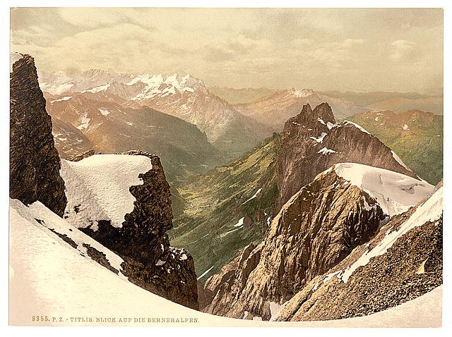 Titlis Bernese Oberland 2 Vintage A4 Photo Print