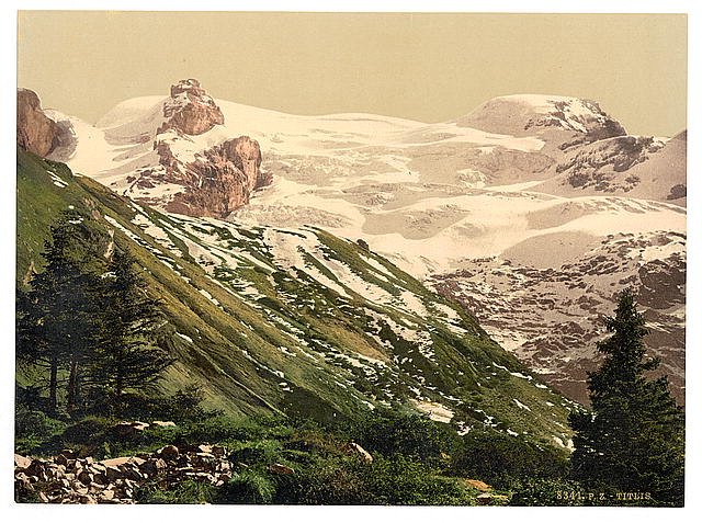Titlis Bernese Oberland Vintage A4 Photo Print