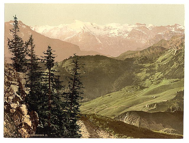Titlis Stanserhorn Vintage A4 Photo Print