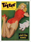 Titter Girl Pin Up With Pussy Vintage Retro Advert Poster A4 Photo Print