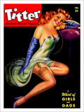 Titter Glamour Magazine Cover 2 Vintage Retro Advert Poster A4 Photo Print