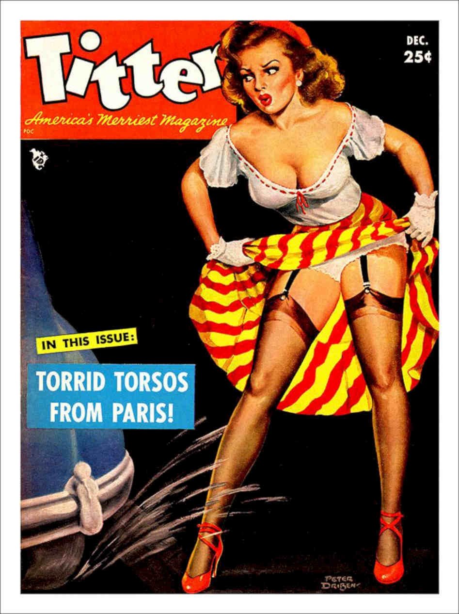 Titter Glamour Magazine Cover 3 Vintage Retro Advert Poster A4 Photo Print