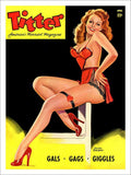 Titter Glamour Magazine Cover 5 Vintage Retro Advert Poster A4 Photo Print