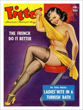 Titter Glamour Magazine Cover 6 Vintage Retro Advert Poster A4 Photo Print
