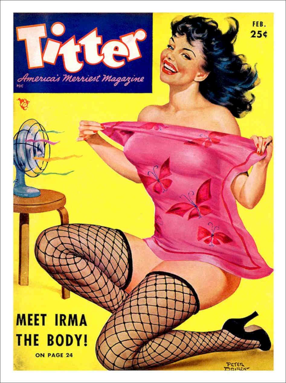 Titter Glamour Magazine Cover Vintage Retro Advert Poster A4 Photo Print