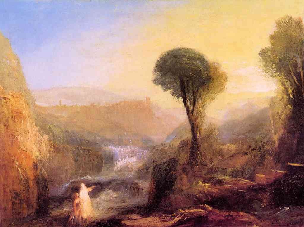 Tivoli Tobias And The Engel Joseph Mallord Turner A4 Photo Print
