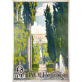 Tivoli Villa Deste Italy Tourism Visu Vintage Retro Advert Poster A4 Photo Prin