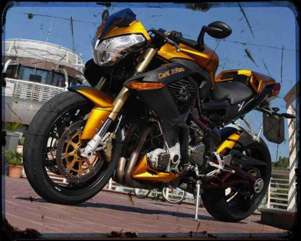 Tnt 1130 Café Racer 10 A4 Photo Print Motorbike Vintage Aged