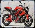 Tnt R160 A4 Photo Print Motorbike Vintage Aged
