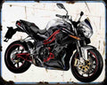 Tnt Titanium 10 A4 Photo Print Motorbike Vintage Aged